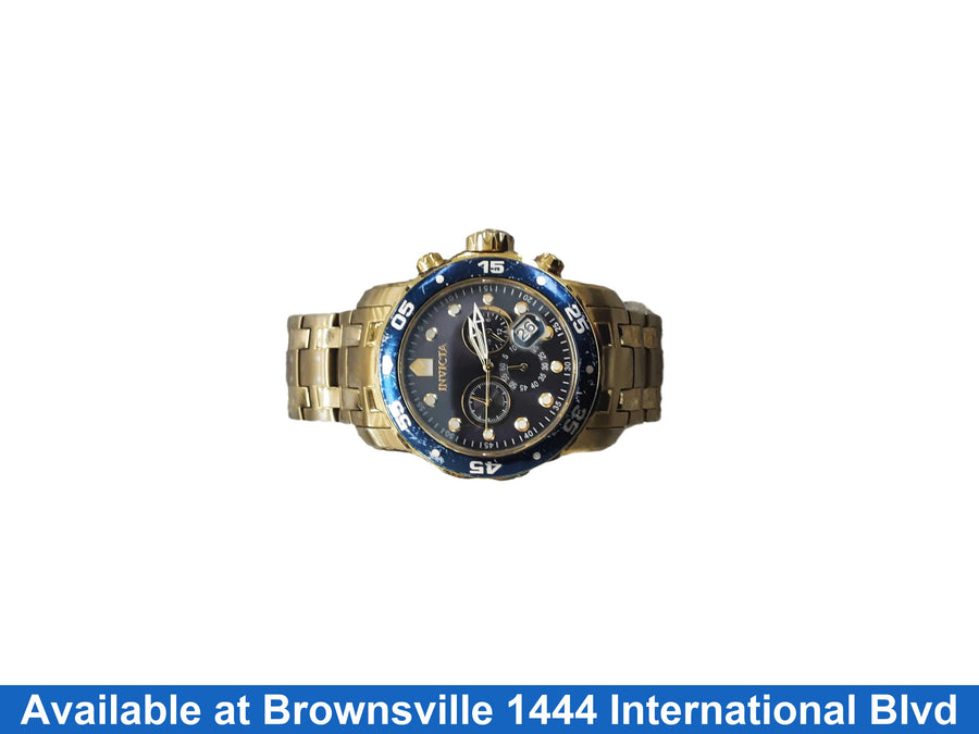 Invicta 0073 Gold Regular Watch