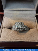 Women's Ring - White Gold 14k (.585) 8 grams Size 10
