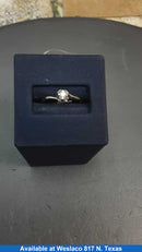 Women's Ring - Solitaire - White Gold 14k (.585) 1.9 grams Size 7.5