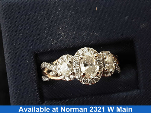 Women's Ring - White Gold 14k (.585) 5.5 grams Size 7