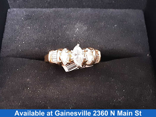 Women's Ring - Yellow Gold 14k (.585) 4.2 grams Size 6.5