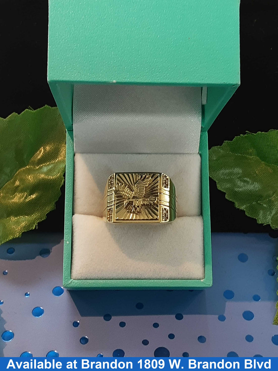 Men's Ring - Yellow Gold 14k (.585) 8.6 grams Size 10
