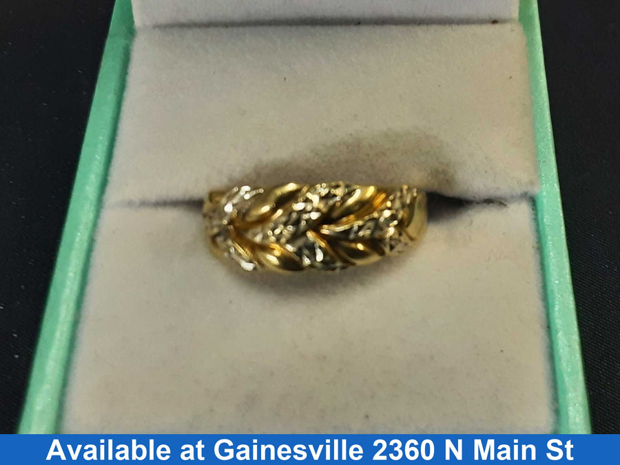 Men's Ring - Yellow Gold 10k (.417) 2.7 grams Size 8