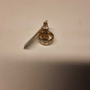Double Stud Earring - Yellow Gold 14k (.585) 2.9 grams