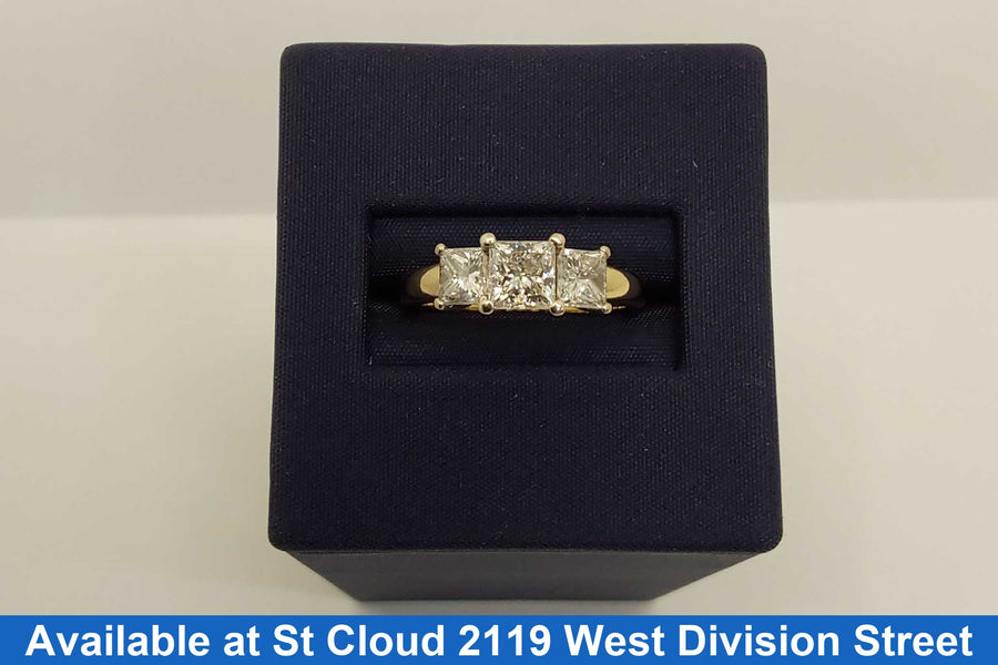 Ring - Wedding Set - Yellow Gold 14k (.585) 4 grams Size 8