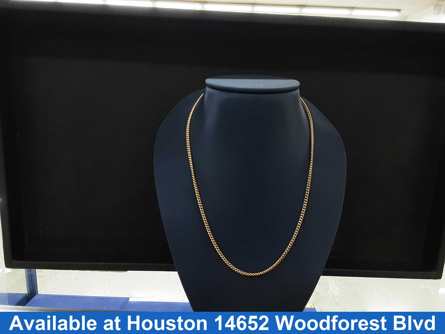 Cuban Link Chain - Yellow Gold 14k (.585) 8.8 grams 18 inch