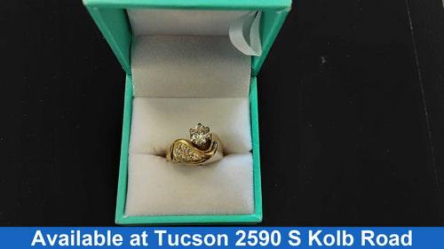 Women's Ring - Yellow Gold 14k (.585) 8.6 grams Size 6.5