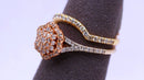 Ring - Engagement Set - Tricolor Gold 10k (.417) 3.6 grams Size 7