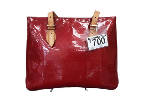 Louis Vuitton Monogram Vernis Leather Red Purse / Handbag