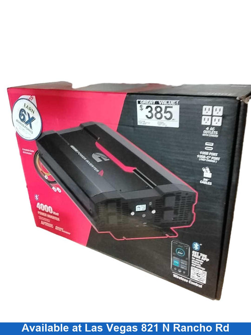 Cummings Cmn4000w Black Power Inverter
