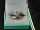 Ring - Engagement Set - Yellow Gold 14k (.585) 6.7 grams Size 10
