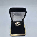 Ring - Wedding Set - Yellow Gold 14k (.585) 4.9 grams Size 5.5