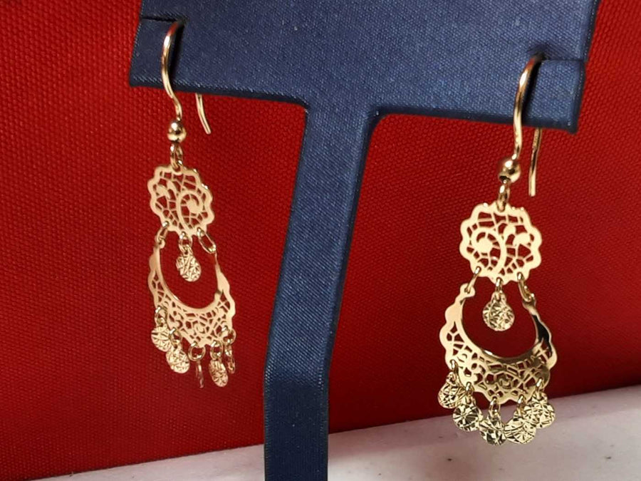 Jacket Earrings - Yellow Gold 10k (.417) 2.3 grams