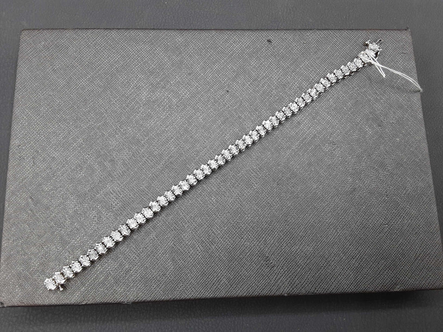 Tennis Bracelet - Silver 13.9 grams 8 inch