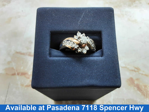 Women's Ring - Yellow Gold 10k (.417) 5.2 grams Size 20
