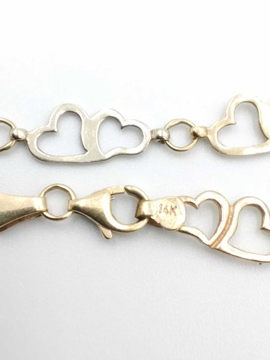 Bracelet - Tricolor Gold 14k (.585) 3.7 grams 7 inch