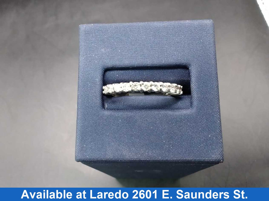 Ring - Wedding Band - White Gold 14k (.585) 3 grams Size 11.5