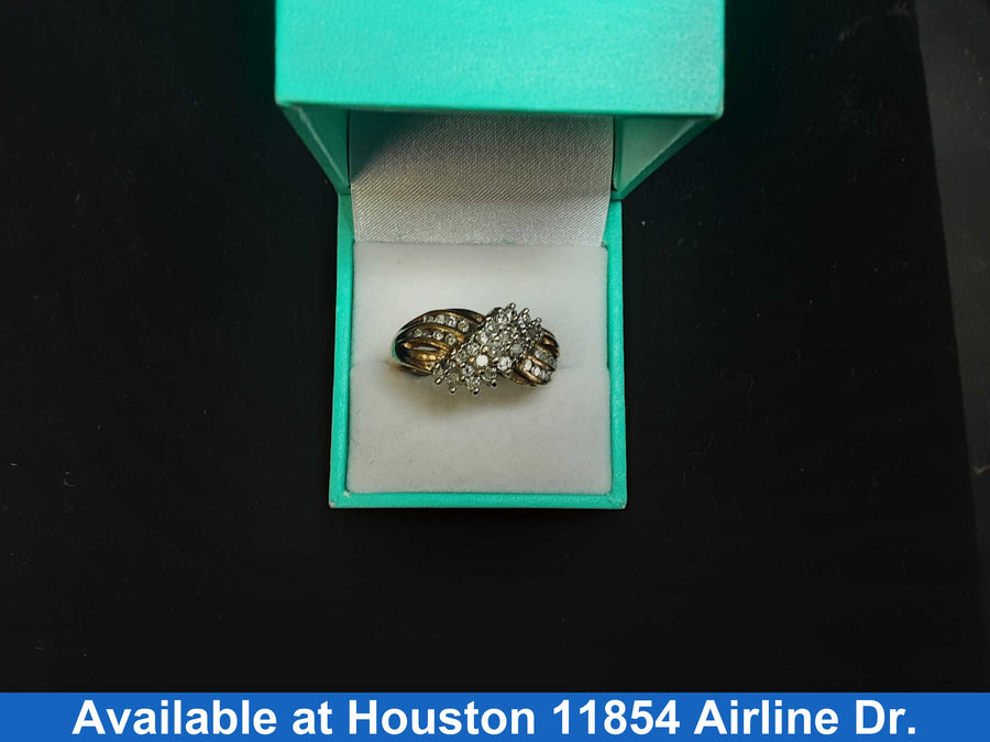 Women's Ring - Yellow Gold 10k (.417) 7.3 grams Size 12