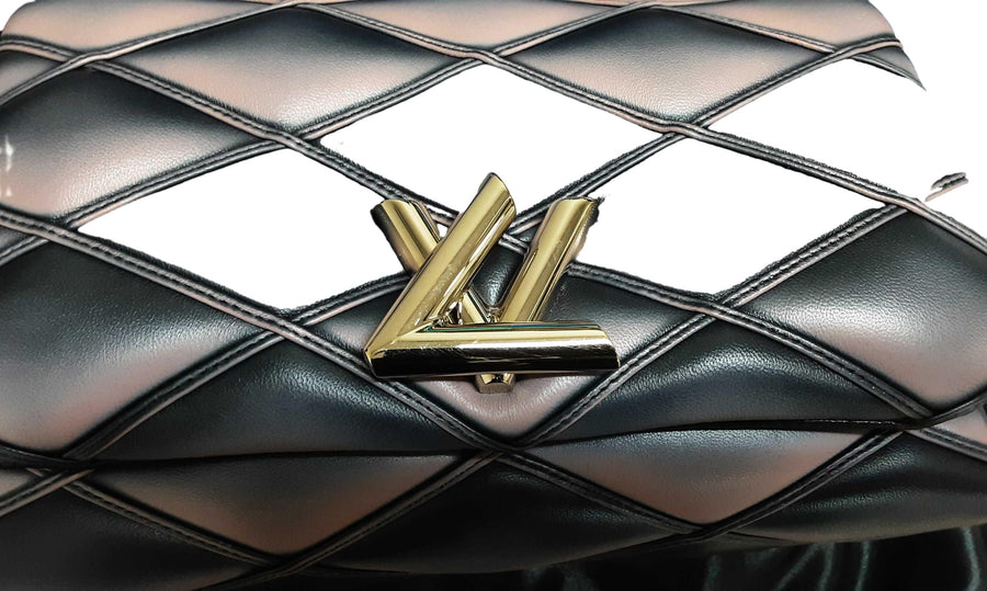 Louis Vuitton Lv Monogram Go-14 Mm Malletage Black Purse / Handbag