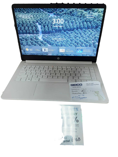 Hp 14-dq0052dx Intel Celeron 4 Gb 64 Gb White Laptop