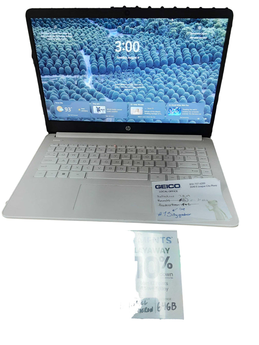 Hp 14-dq0052dx Intel Celeron 4 Gb 64 Gb White Laptop