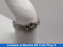 Women's Ring - White Gold 14k (.585) 3 grams Size 8