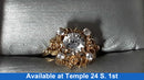 Women's Ring - Yellow Gold 14k (.585) 4.2 grams Size 20
