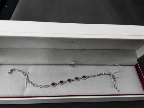Link Bracelet - White Gold 14k (.585) 4.6 grams 75 inch