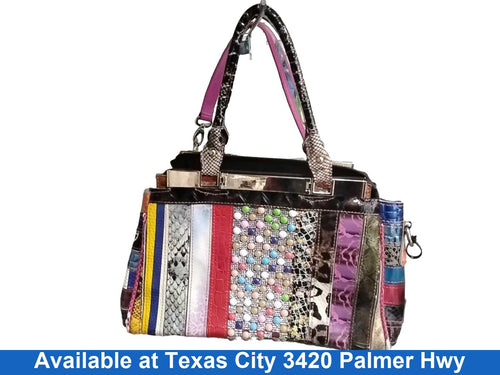 Millies International Snake Pattern Multi-color Purse / Handbag