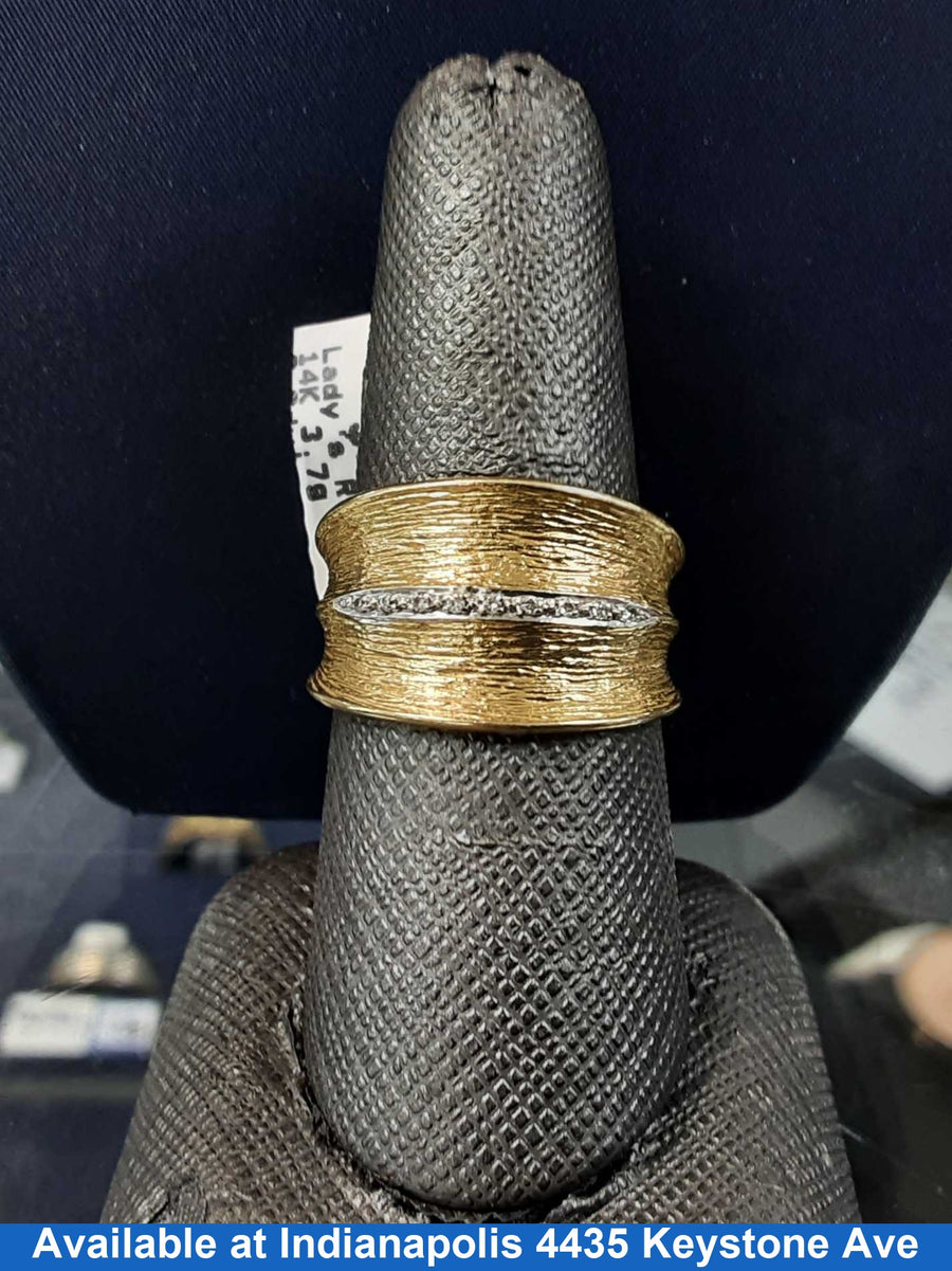 Women's Ring - Yellow Gold 14k (.585) 3.7 grams Size 6