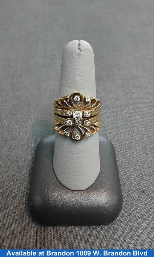 Women's Ring - Yellow Gold 14k (.585) 9.1 grams Size 8