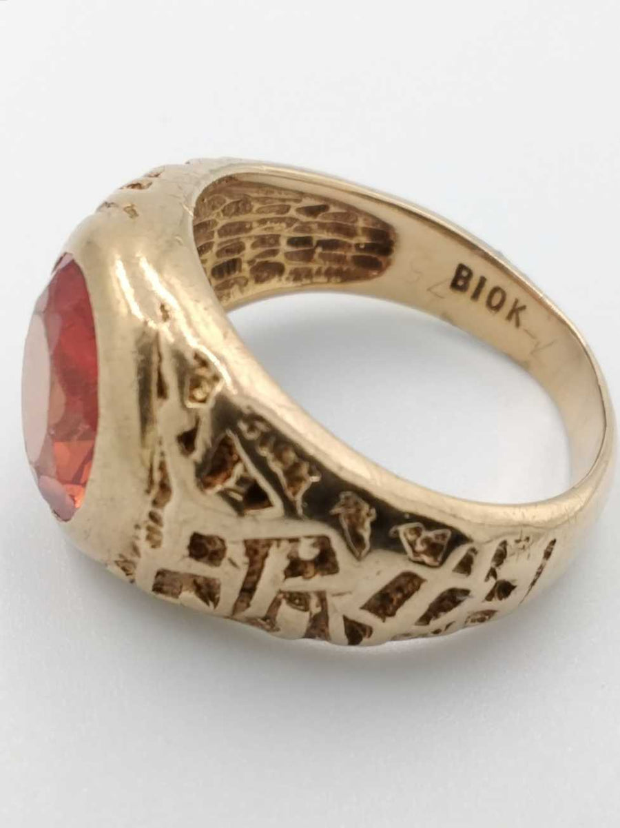 Men's Ring - Yellow Gold 10k (.417) 8.9 grams Size 10