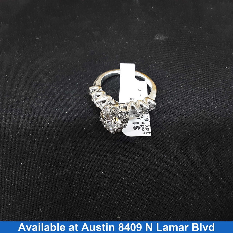 Women's Ring - White Gold 14k (.585) 6.1 grams Size 7