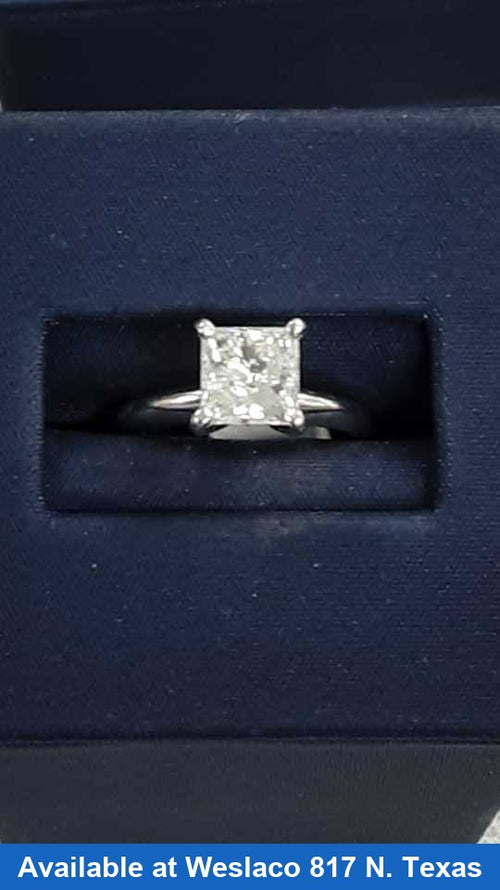 Women's Ring - Solitaire - White Gold 10k (.417) 3 grams Size 6