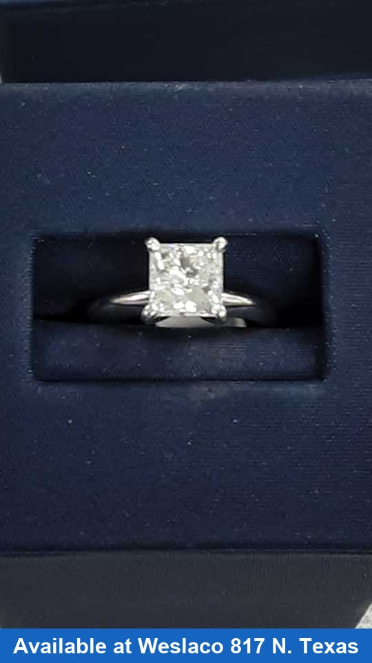 Women's Ring - Solitaire - White Gold 10k (.417) 3 grams Size 6