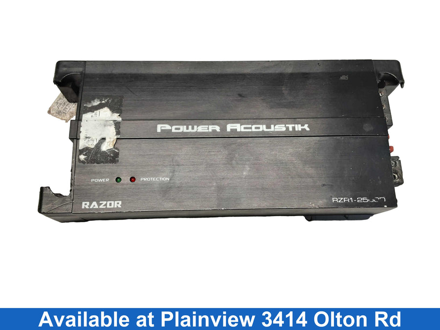 Power Acoustic Rzr1-2500d Black Car Audio Amplifier