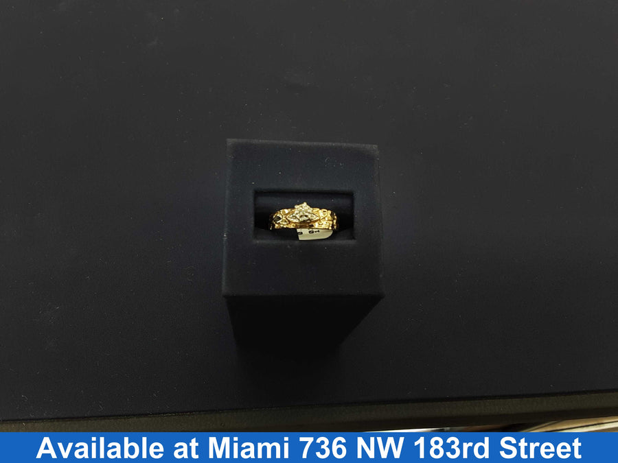 Women's Ring - Solitaire - Yellow Gold 14k (.585) 2.9 grams Size 6.5