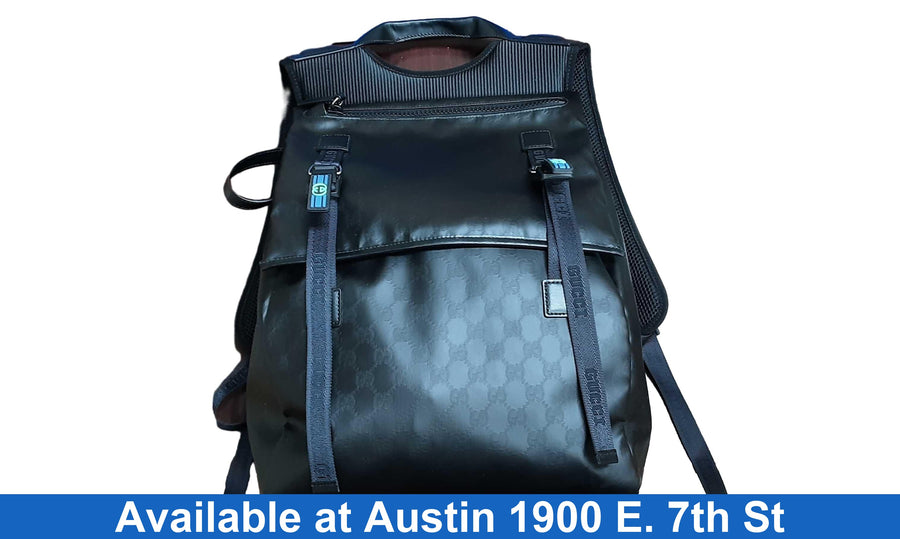 Gucci Crystal Gg Interlocking G Backpack Black Purse / Handbag