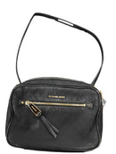 Michael Kors Monogram Nylon Polly Zip Black Purse / Handbag