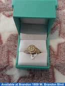 Women's Ring - White Gold 10k (.417) 5 grams Size 7.5