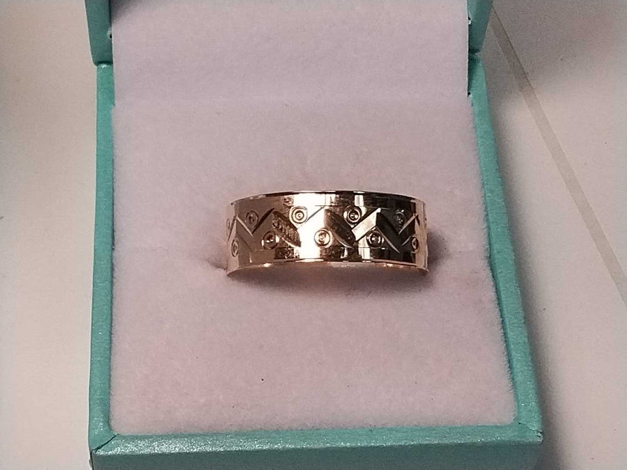Ring - Wedding Band - Yellow Gold 14k (.585) 1.6 grams Size 10
