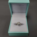 Women's Ring - Solitaire - White Gold 14k (.585) 2.8 grams Size 6
