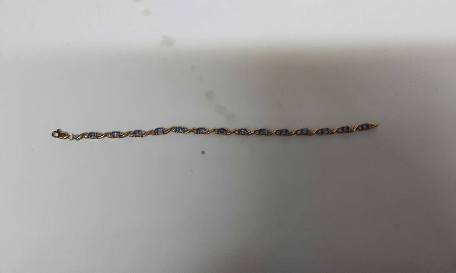 Tennis Bracelet - Yellow Gold 14k (.585) 6 grams 7 inch