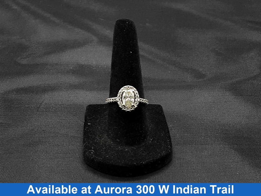 Women's Ring - White Gold 14k (.585) 3.7 grams Size 6.5