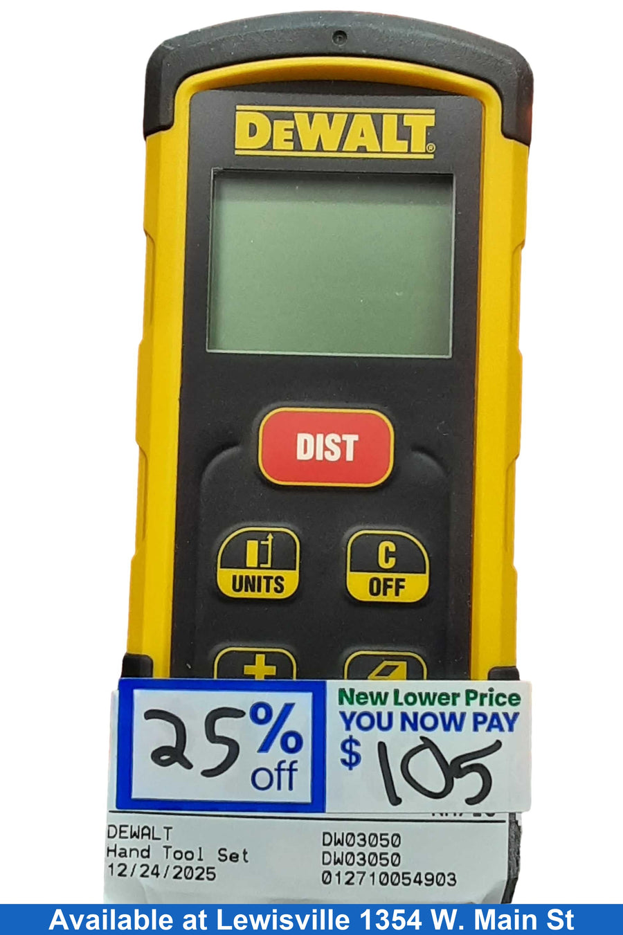 Dewalt Dw03050 Yellow Misc. Hand Tool
