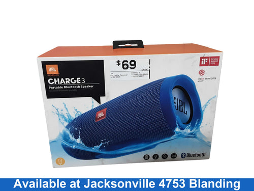 Jbl Charge 3 Blue Portable Speaker