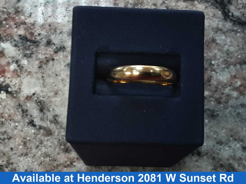 Ring - Wedding Band - Yellow Gold 18k (.750) 5.3 grams Size 9.5