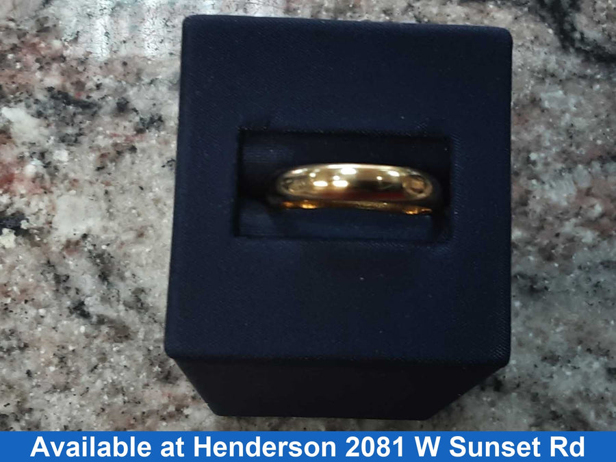 Ring - Wedding Band - Yellow Gold 18k (.750) 5.3 grams Size 9.5