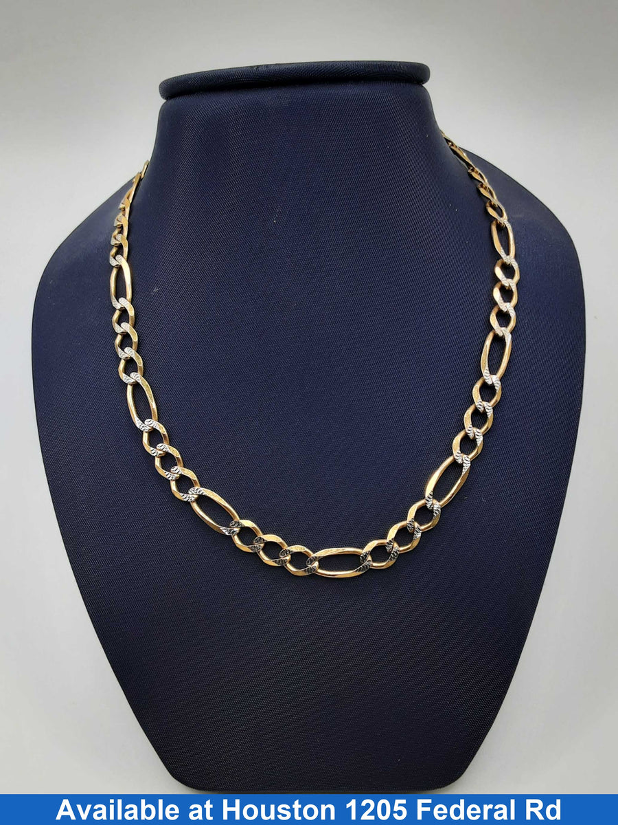 Figaro Chain - Yellow Gold 14k (.585) 18.5 grams 24 inch