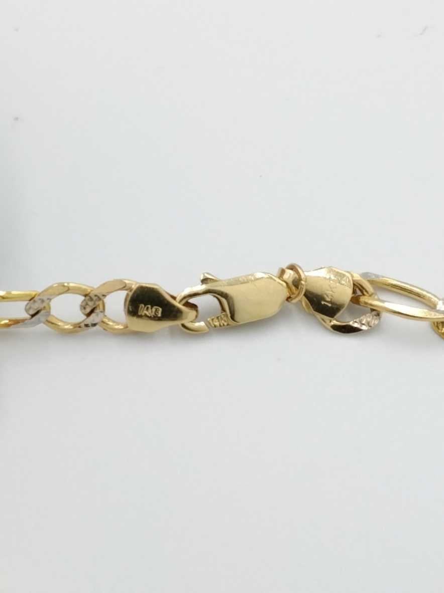 Figaro Bracelet - Yellow Gold 14k (.585) 7.8 grams 8 inch